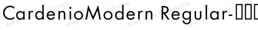 CardenioModern Regular字体转换